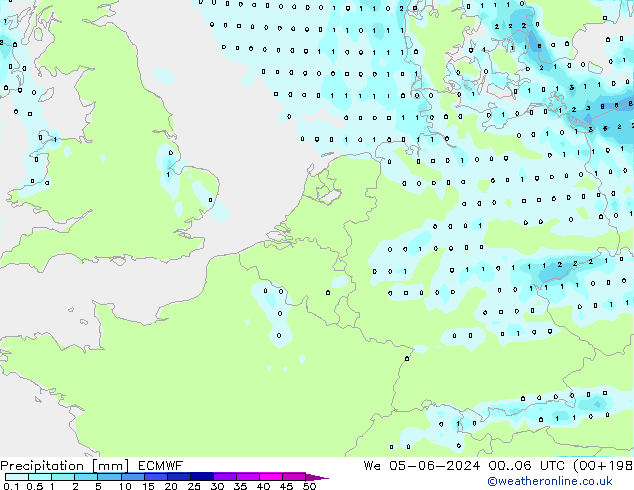 precipitação ECMWF Qua 05.06.2024 06 UTC