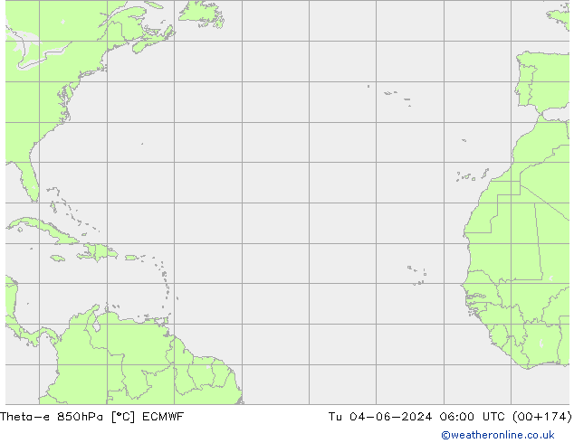 Theta-e 850hPa ECMWF Ter 04.06.2024 06 UTC