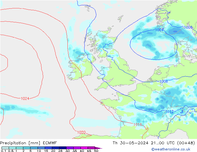 Yağış ECMWF Per 30.05.2024 00 UTC