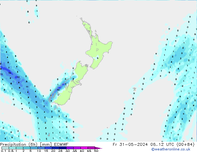 Z500/Rain (+SLP)/Z850 ECMWF пт 31.05.2024 12 UTC