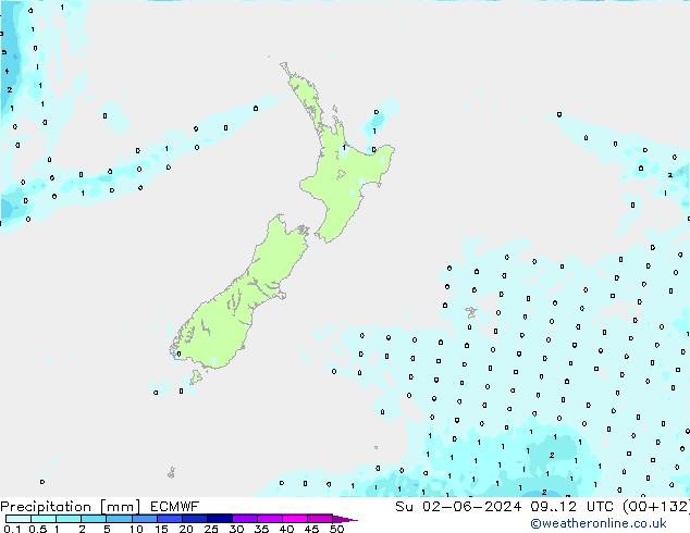 Precipitation ECMWF Su 02.06.2024 12 UTC
