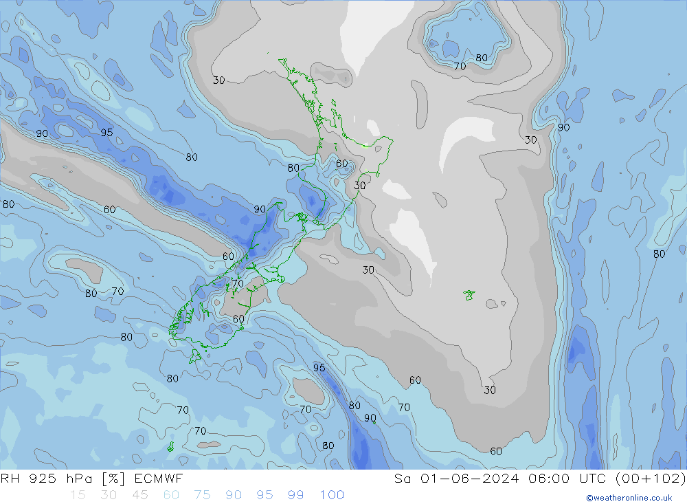 RV 925 hPa ECMWF za 01.06.2024 06 UTC