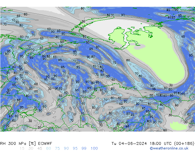 300 hPa Nispi Nem ECMWF Sa 04.06.2024 18 UTC