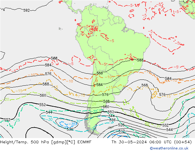 Z500/Regen(+SLP)/Z850 ECMWF do 30.05.2024 06 UTC