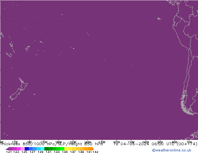 Espesor 850-1000 hPa ECMWF mar 04.06.2024 06 UTC