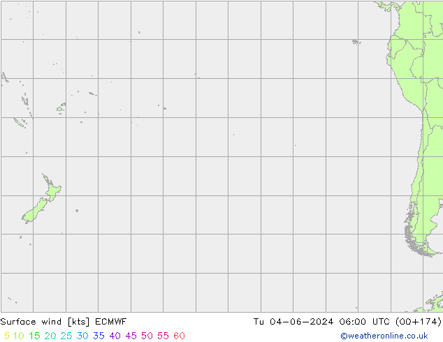 Surface wind ECMWF Tu 04.06.2024 06 UTC