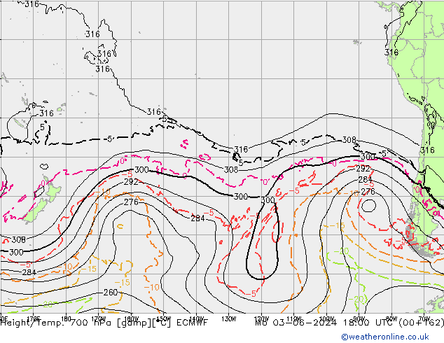 Géop./Temp. 700 hPa ECMWF lun 03.06.2024 18 UTC