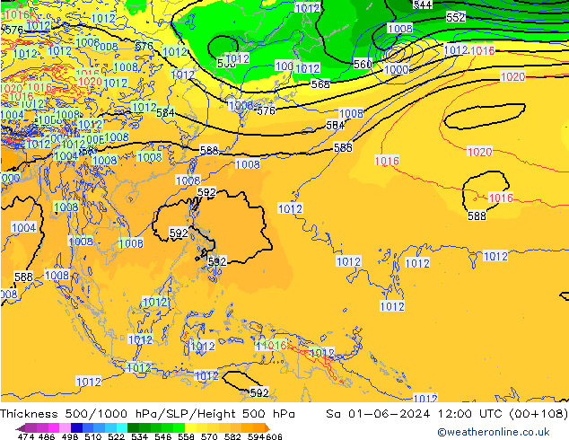 Thck 500-1000hPa ECMWF  01.06.2024 12 UTC