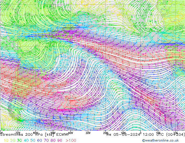  200 hPa ECMWF  05.06.2024 12 UTC