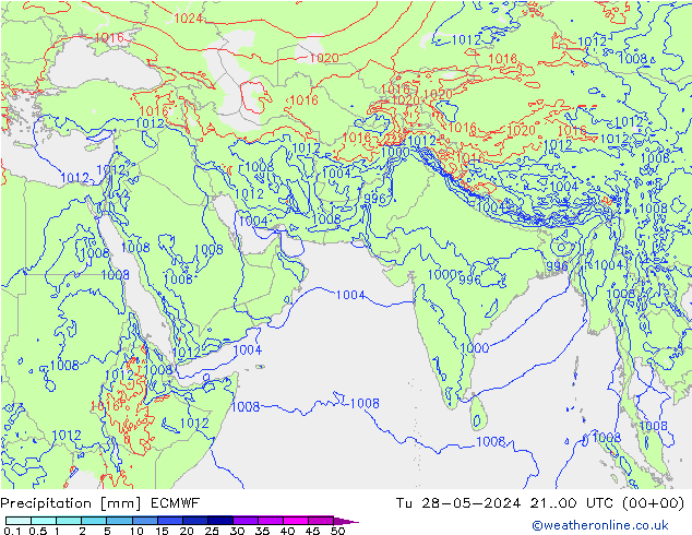 Niederschlag ECMWF Di 28.05.2024 00 UTC