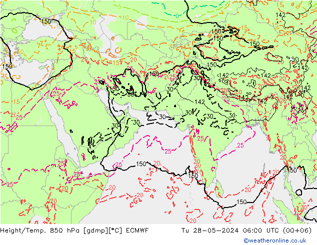 Z500/Rain (+SLP)/Z850 ECMWF Ter 28.05.2024 06 UTC