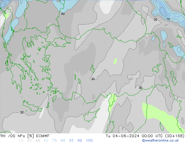 700 hPa Nispi Nem ECMWF Sa 04.06.2024 00 UTC