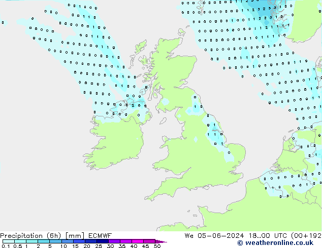 opad (6h) ECMWF śro. 05.06.2024 00 UTC