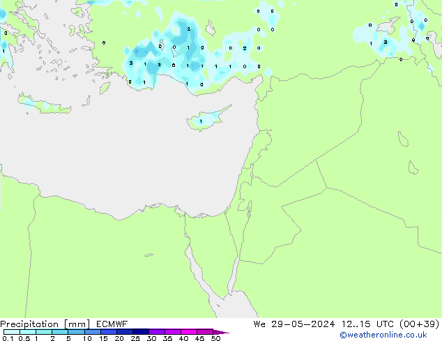 Niederschlag ECMWF Mi 29.05.2024 15 UTC