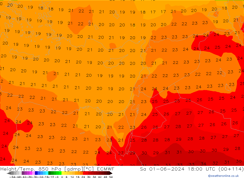 Z500/Rain (+SLP)/Z850 ECMWF Sáb 01.06.2024 18 UTC