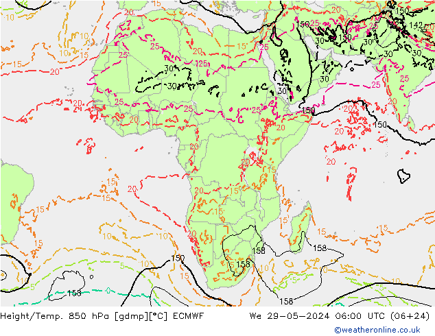 Z500/Rain (+SLP)/Z850 ECMWF ср 29.05.2024 06 UTC