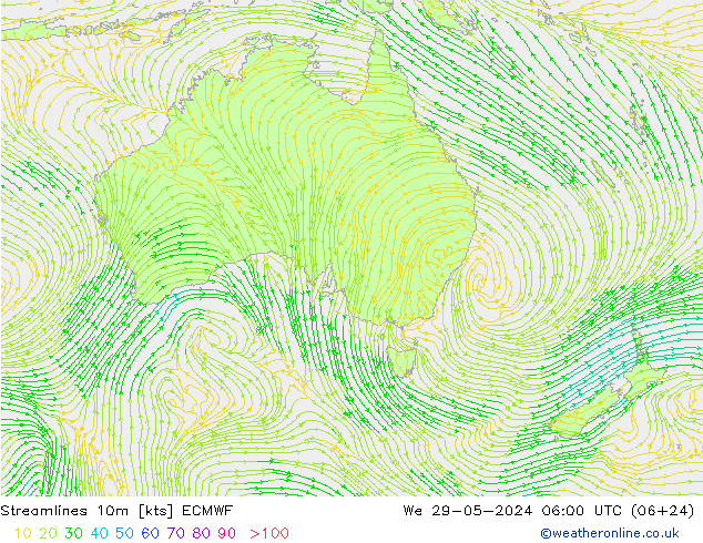 ветер 10m ECMWF ср 29.05.2024 06 UTC