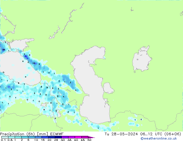 Z500/Yağmur (+YB)/Z850 ECMWF Sa 28.05.2024 12 UTC