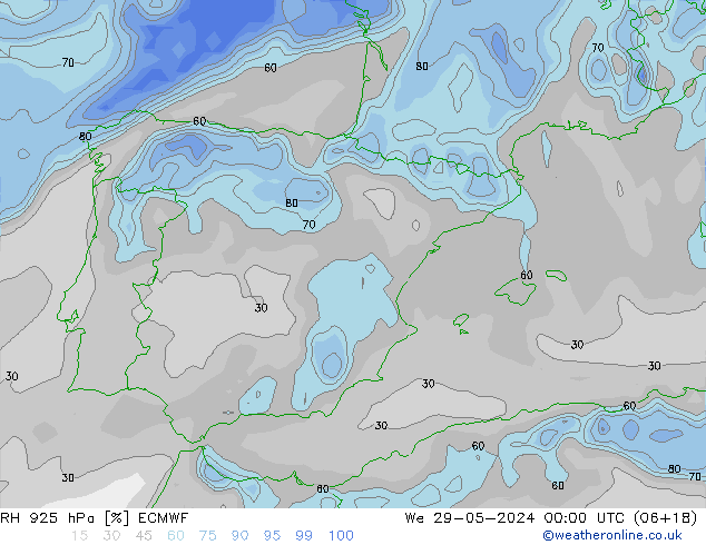 RV 925 hPa ECMWF wo 29.05.2024 00 UTC