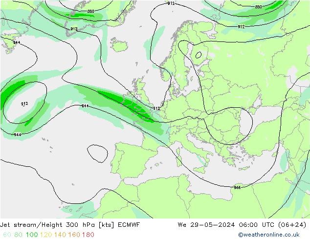 Polarjet ECMWF Mi 29.05.2024 06 UTC