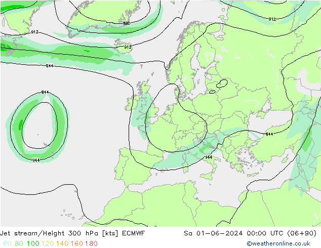 Jet Akımları ECMWF Cts 01.06.2024 00 UTC