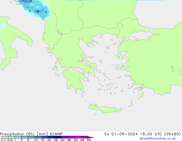 Z500/Rain (+SLP)/Z850 ECMWF sam 01.06.2024 00 UTC