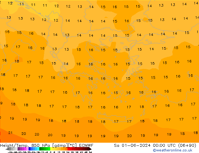 Z500/Rain (+SLP)/Z850 ECMWF sam 01.06.2024 00 UTC