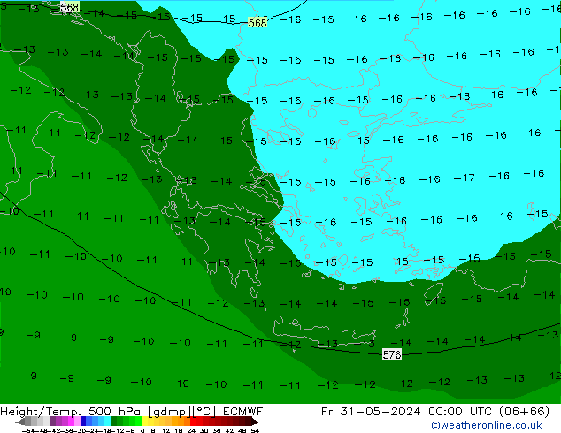 Z500/Rain (+SLP)/Z850 ECMWF пт 31.05.2024 00 UTC