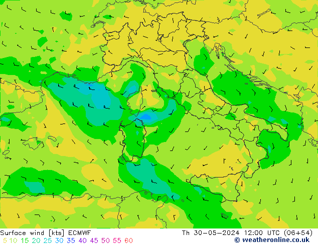  10 m ECMWF  30.05.2024 12 UTC