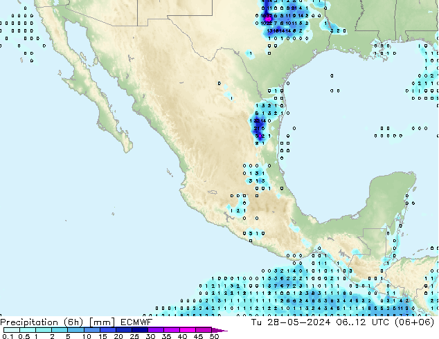 Z500/Regen(+SLP)/Z850 ECMWF di 28.05.2024 12 UTC