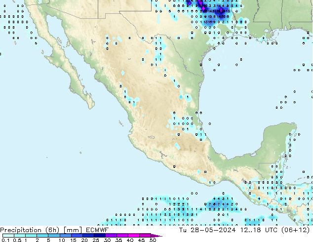 Z500/Yağmur (+YB)/Z850 ECMWF Sa 28.05.2024 18 UTC