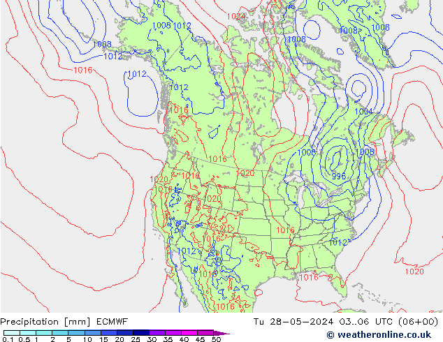 Precipitazione ECMWF mar 28.05.2024 06 UTC