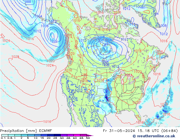 Yağış ECMWF Cu 31.05.2024 18 UTC