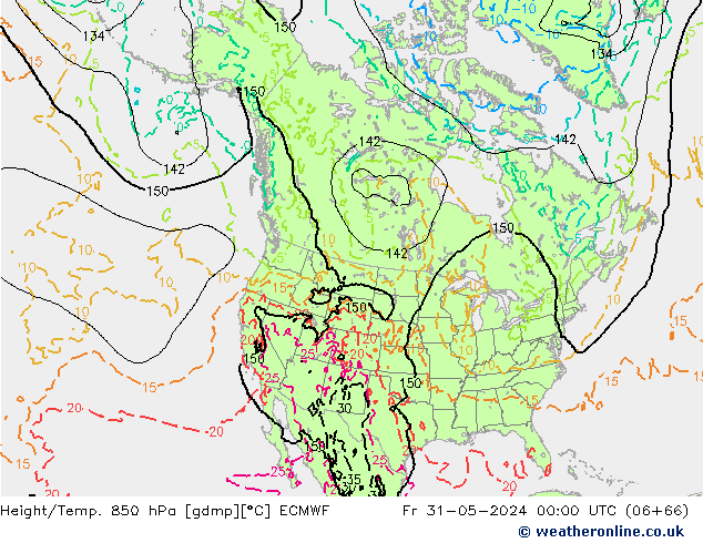 Z500/Rain (+SLP)/Z850 ECMWF Sex 31.05.2024 00 UTC