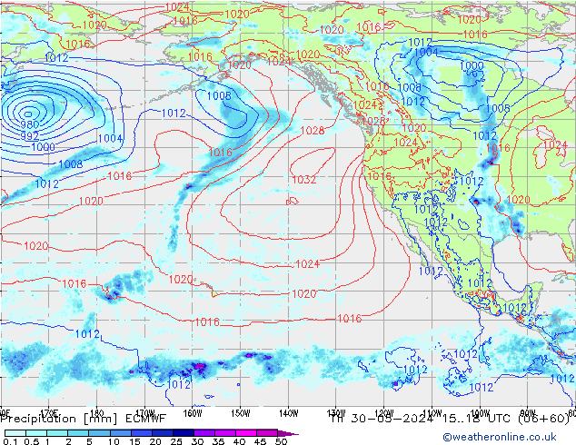 Précipitation ECMWF jeu 30.05.2024 18 UTC