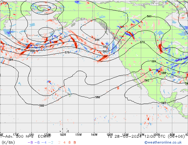 T-Adv. 500 hPa ECMWF Ter 28.05.2024 12 UTC