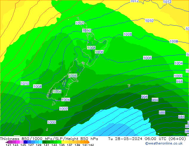 Thck 850-1000 hPa ECMWF Ter 28.05.2024 06 UTC