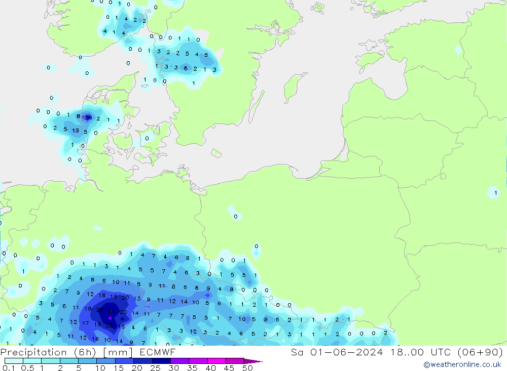 Z500/Rain (+SLP)/Z850 ECMWF So 01.06.2024 00 UTC