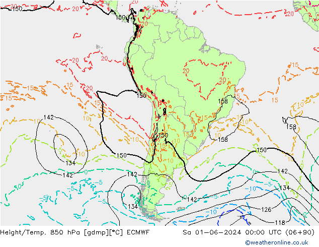 Z500/Rain (+SLP)/Z850 ECMWF  01.06.2024 00 UTC