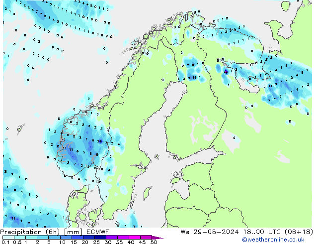 Z500/Rain (+SLP)/Z850 ECMWF We 29.05.2024 00 UTC