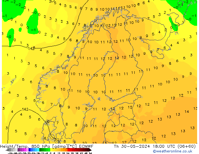 Z500/Regen(+SLP)/Z850 ECMWF do 30.05.2024 18 UTC