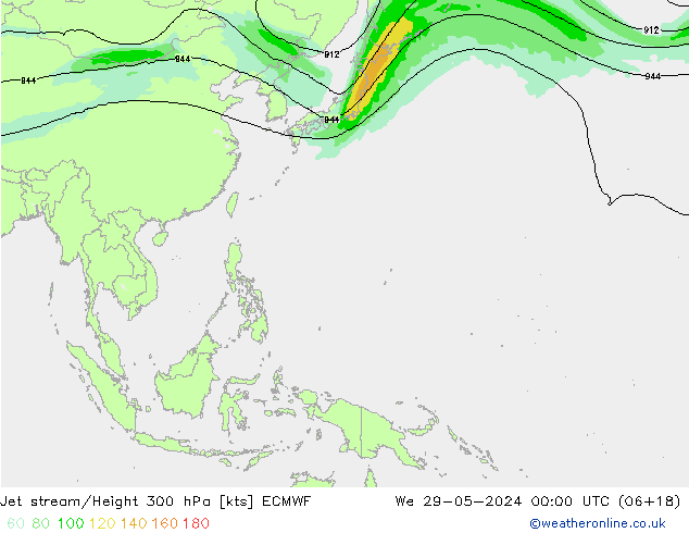 джет ECMWF ср 29.05.2024 00 UTC