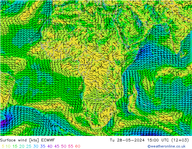 Rüzgar 10 m ECMWF Sa 28.05.2024 15 UTC