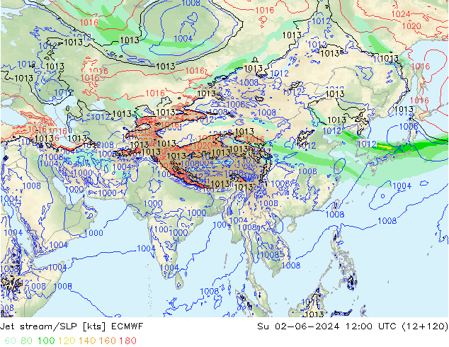 Courant-jet ECMWF dim 02.06.2024 12 UTC