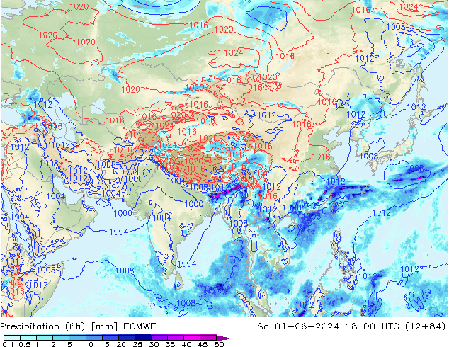 Z500/Rain (+SLP)/Z850 ECMWF Sa 01.06.2024 00 UTC