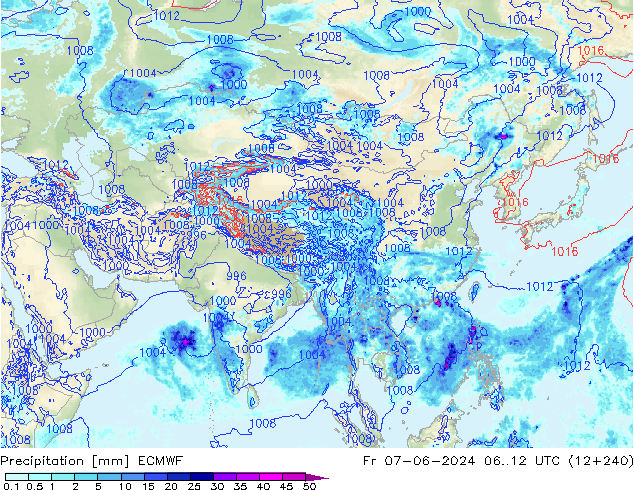 opad ECMWF pt. 07.06.2024 12 UTC