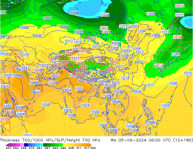 Thck 700-1000 hPa ECMWF  05.06.2024 06 UTC