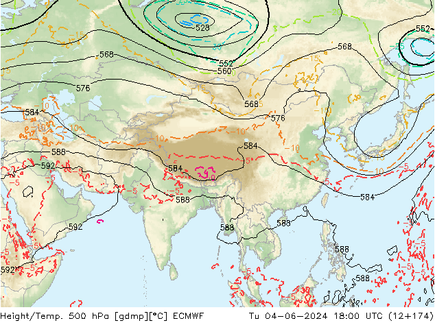 Z500/Rain (+SLP)/Z850 ECMWF mar 04.06.2024 18 UTC