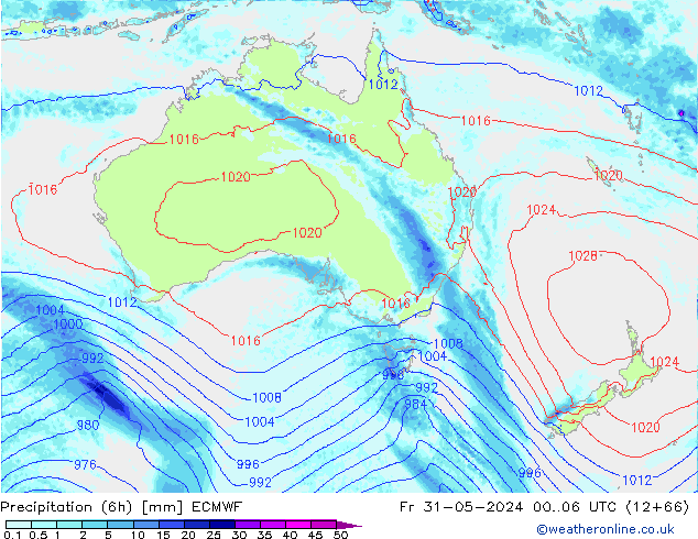 Z500/Rain (+SLP)/Z850 ECMWF пт 31.05.2024 06 UTC