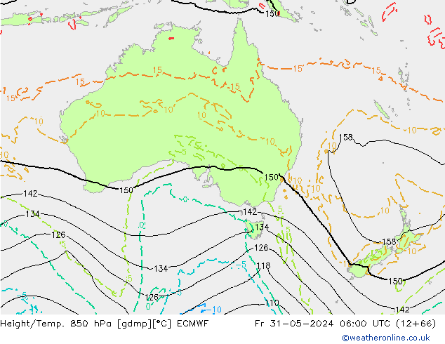 Z500/Rain (+SLP)/Z850 ECMWF Fr 31.05.2024 06 UTC